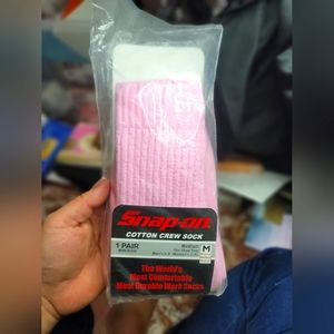Women Snap-On pink socks